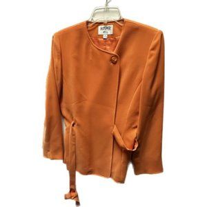 Kasper ASL Orange Jacket Vintage Size 8